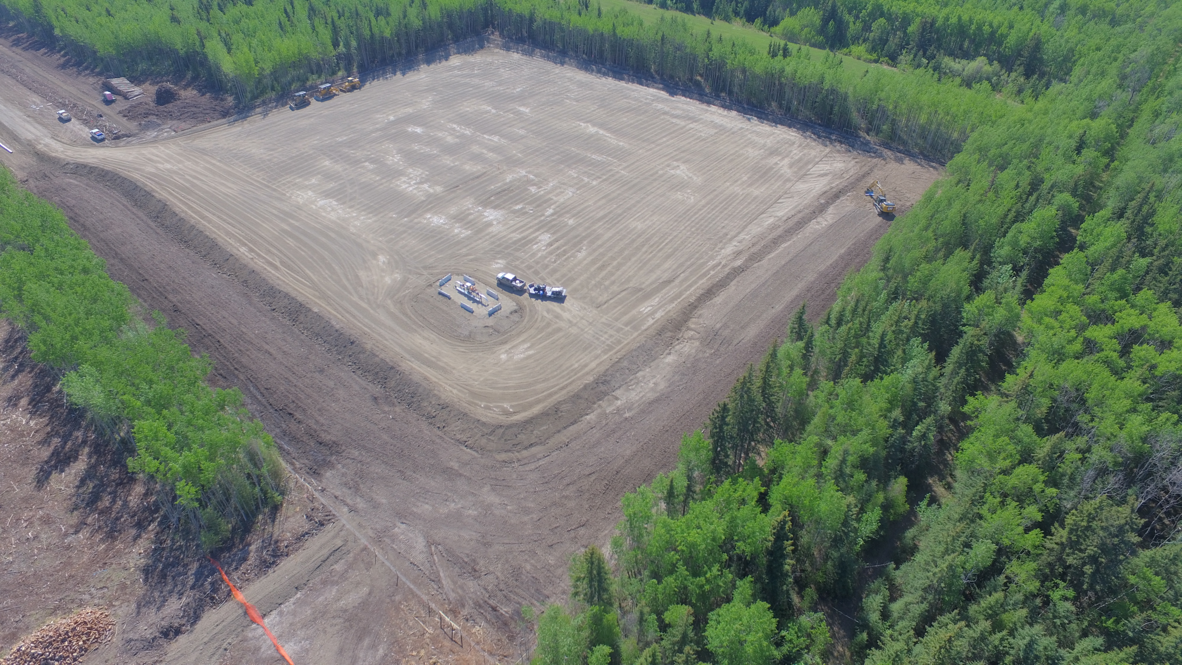 Road Construction and Pad Extension, Grande Prairie AB, 2016