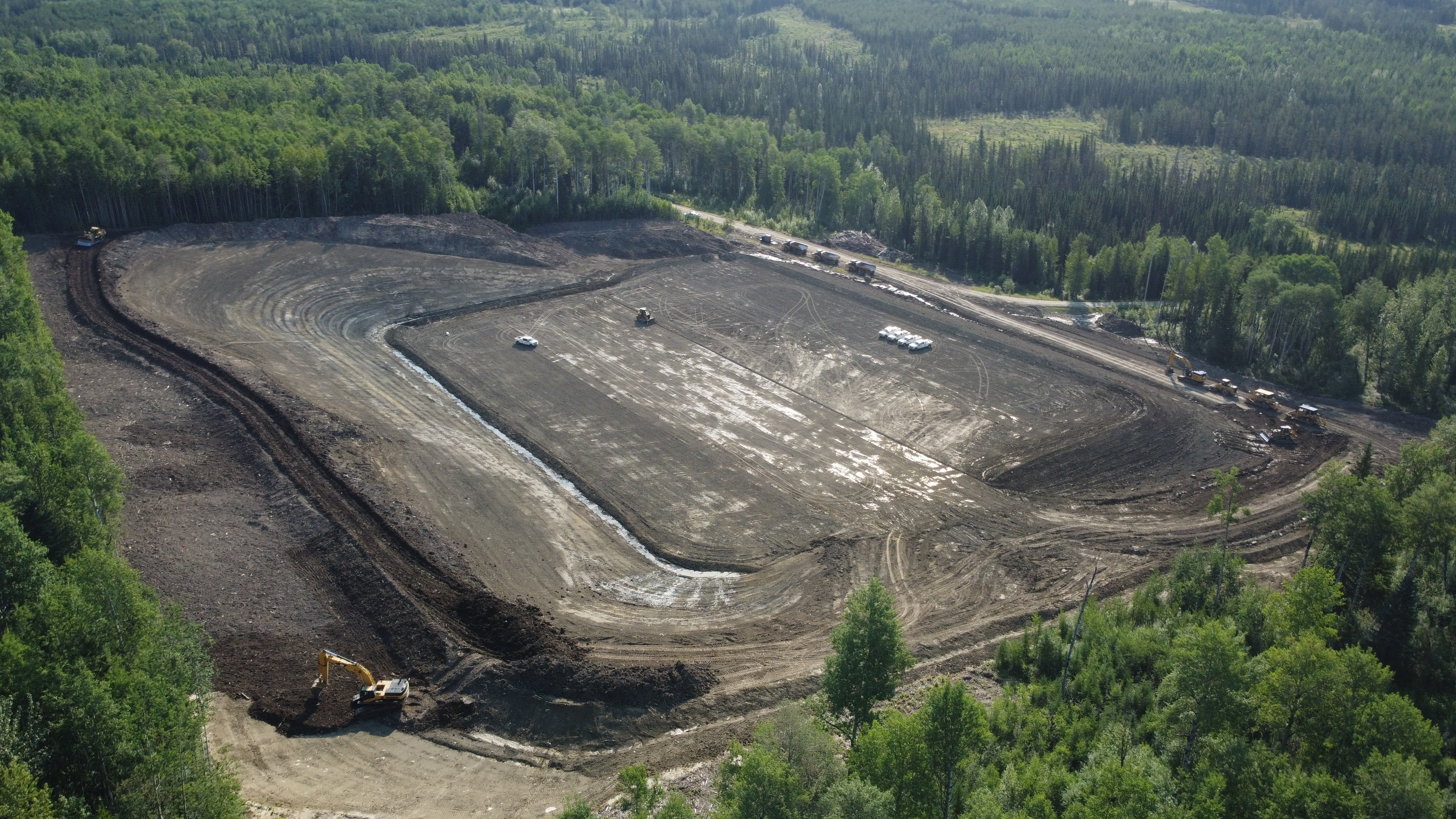 Wellsite Construction, Nose Mountain, AB